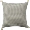 Navy Trapeze Organic Cotton Throw Pillow