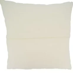 Navy Woven Lines Cotton Pillow, 22 in.