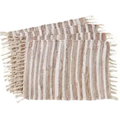 Neutral Chindi Weave Placemats, Set of 4