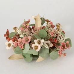 Neutral Flowers and Eucalyptus Bouquet