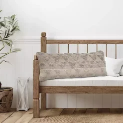 Neutral Gradient Diamonds Lumbar Pillow