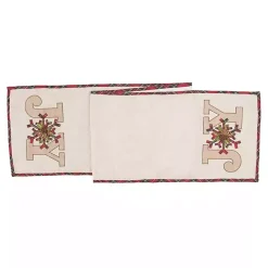 Neutral Joy Christmas Table Runner