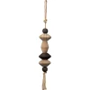 Neutral Southwest Wood Bead Tassel