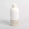 Neutral Two-Toned Ceramic Vase, 11 in.