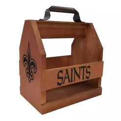 New Orleans Saints Wooden Condiment Caddy