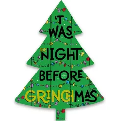 Night Before Grinchmas Tree Wall Plaque