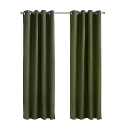 Olive Alpine Blackout Curtain Panel, 84 in.