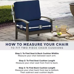 Onyx Cebu Outdoor Adirondack Cushion