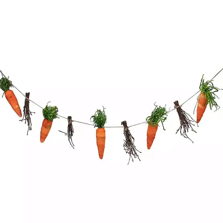 Orange Carrot and Twig Bundle Garland