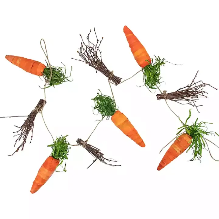 Orange Carrot and Twig Bundle Garland