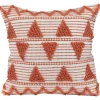Orange Woven Triangle Indoor/Outdoor Pillow