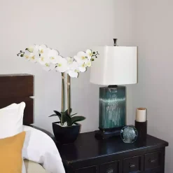 Orchid Arrangement in Black Pot