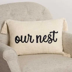 Our Nest Ivory Lumbar Pillow
