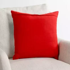 Palm Tree Beach Scene Christmas Pillow