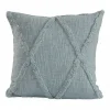 Pastel Blue Tufted Diamond Pillow, 18 in.