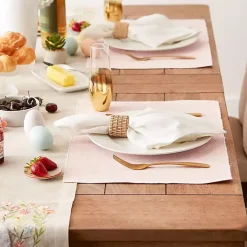 Pastel Rose Dobby Placemats, Set of 6