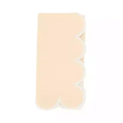 Peach Scalloped Edge Napkins, Set of 4