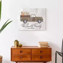 Personalized Autumn Farm Truck Harvest Wall Art