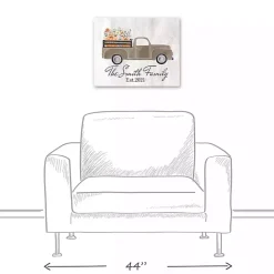 Personalized Autumn Farm Truck Harvest Wall Art