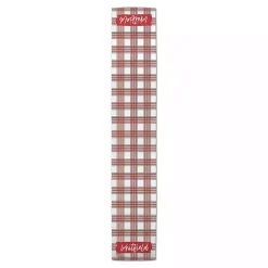 Personalized Christmas Plaid Table Runner, 72 in.