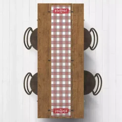 Personalized Christmas Plaid Table Runner, 90 in.