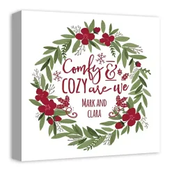 Personalized Comfy & Cozy Are We Wall Plaque