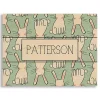 Personalized Easter Bunny Wood Art Print