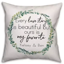 Personalized Favorite Love Story Pillow