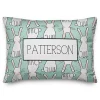 Personalized Mint Easter Bunny Outdoor Pillow
