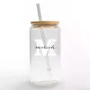 Personalized Monogram M Floral Glass Cup