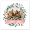 Personalized Photo Easter Wreath Canvas Plaque