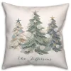 Personalized Seaside Christmas Trees Pillow