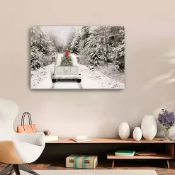 Picking Up the Tree Canvas Art Print