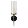 Pierre Polished Black Stem Sconce