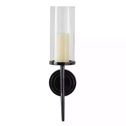 Pierre Polished Black Stem Sconce