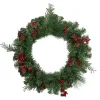 Pine and Berries Ribbon Wreath