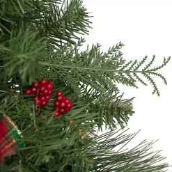Pine and Berries Ribbon Wreath