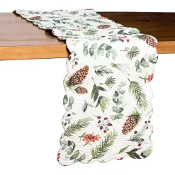 Pinecone and Plaid Reversible Table Runner