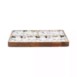 Pinecone 3-Compartment Serving Tray