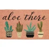 Pink Aloe There Coir Doormat