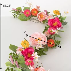 Pink Spring Floral Garland
