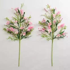 Pink Spring Flower Stems, Set of 2