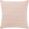 Pink Woven Throw Pillow