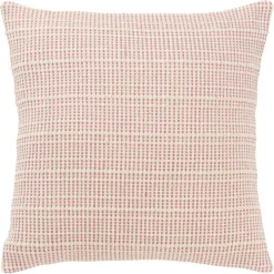 Pink Woven Throw Pillow