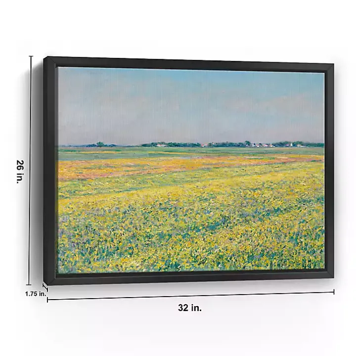 Plain of Gennevilliers Framed Canvas Art Print