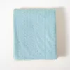 Powder Blue Heavenly Herringbone Plush Throw