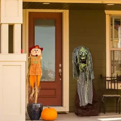 Pre-Lit Animated Shrouded Witch Outdoor Decoration