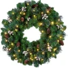 Pre-Lit Crestwood Gold Spruce Christmas Wreath