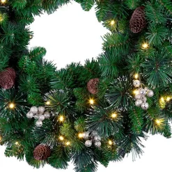 Pre-Lit Crestwood Gold Spruce Christmas Wreath