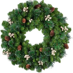 Pre-Lit Crestwood Gold Spruce Christmas Wreath